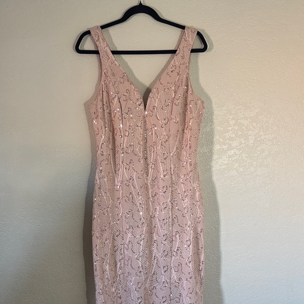 Elegant Pink Long Dress
